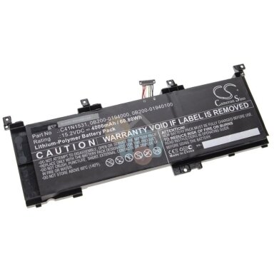 Nešiojamo kompiuterio baterija ASUS C41N1531, 60.80Wh  +++ TOP Efektyvumas
