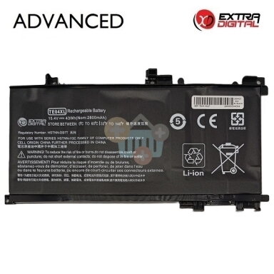 Nešiojamo kompiuterio baterija HP Omen 15-AX / Pavilion 15-BC TE04XL 2800mAh 43Wh Nešiojamo kompiuterio baterija HP Omen 15-AX / Pavilion 15-BC TE04XL 2800mAh 43Wh