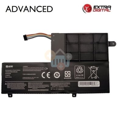Nešiojamo kompiuterio baterija Lenovo IdeaPad 300S / 310S / 500S / Yoga 500 / Flex 3 L14M2P21 4500mAh 34Wh Nešiojamo kompiuterio baterija Lenovo IdeaPad 300S / 310S / 500S / Yoga 500 / Flex 3 L14M2P21 4500mAh 34Wh