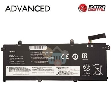 Nešiojamo kompiuterio baterija Lenovo ThinkPad T490 / T495 / T14 / P43s / P14s L18M3P73 4200mAh 48Wh Nešiojamo kompiuterio baterija Lenovo ThinkPad T490 / T495 / T14 / P43s / P14s L18M3P73 4200mAh 48Wh