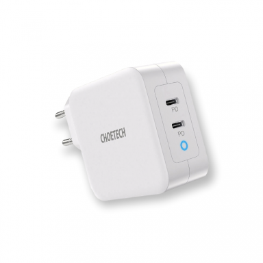 Nešiojamo kompiuterio įkroviklis USB Type-C: 100W Super Slim GaN Choetech +++ TOP Kokybė Nešiojamo kompiuterio įkroviklis USB Type-C: 100W Super Slim GaN Choetech +++ TOP Kokybė