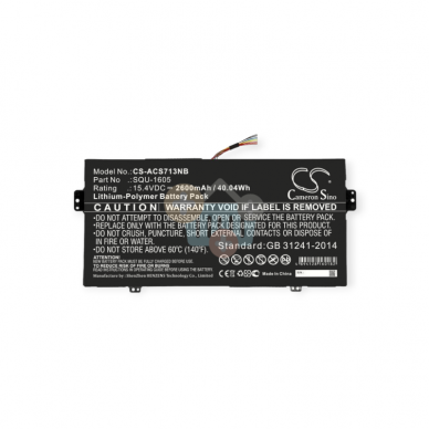 Nešiojamo kompiuterio baterija ACER SQU-1605, 2600mAh +++ TOP Balansas Nešiojamo kompiuterio baterija ACER SQU-1605, 2600mAh +++ TOP Balansas