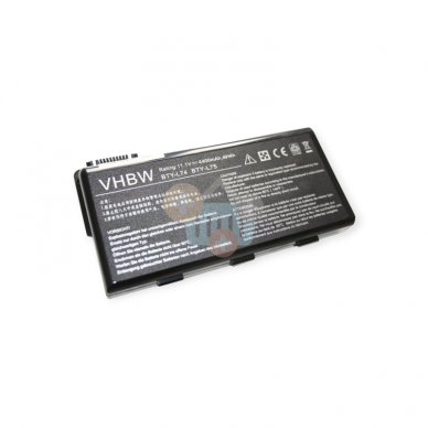 Nešiojamo kompiuterio baterija MSI BTY-L75, 4400mAh +++ TOP Balansas Nešiojamo kompiuterio baterija MSI BTY-L75, 4400mAh +++ TOP Balansas