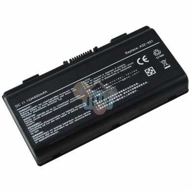 Nešiojamo kompiuterio baterija ASUS A32-X51, 4400mAh Nešiojamo kompiuterio baterija ASUS A32-X51, 4400mAh