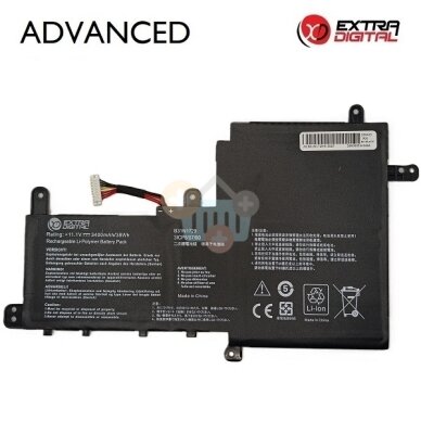 Nešiojamo kompiuterio baterija Asus VivoBook S15 S530 / X530 B31N1729, 3400mAh, 38Wh Nešiojamo kompiuterio baterija Asus VivoBook S15 S530 / X530 B31N1729, 3400mAh, 38Wh