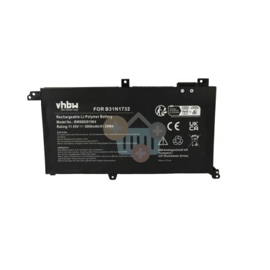 Nešiojamo kompiuterio baterija ASUS B31N1732-1, 41.58Wh +++ TOP Efektyvumas Nešiojamo kompiuterio baterija ASUS B31N1732-1, 41.58Wh +++ TOP Efektyvumas