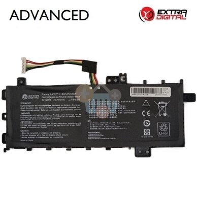 Nešiojamo kompiuterio baterija Asus VivoBook 14 F412 / X412 C21N1818-1, 4150mAh, 32Wh Nešiojamo kompiuterio baterija Asus VivoBook 14 F412 / X412 C21N1818-1, 4150mAh, 32Wh