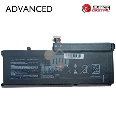 Nešiojamo kompiuterio baterija Asus ZenBook Pro 15 UX535 C41N2002, 4115mAh, 64Wh Nešiojamo kompiuterio baterija Asus ZenBook Pro 15 UX535 C41N2002, 4115mAh, 64Wh