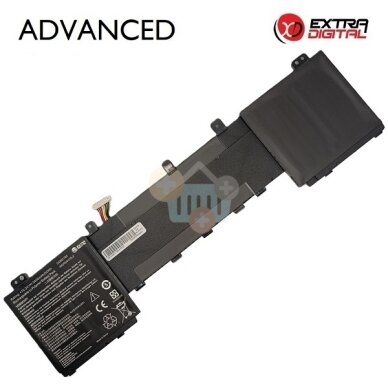 Nešiojamo kompiuterio baterija Asus ZenBook UX550 / UX580 C42N1728, 3400mAh, 52Wh Nešiojamo kompiuterio baterija Asus ZenBook UX550 / UX580 C42N1728, 3400mAh, 52Wh