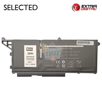 Nešiojamo kompiuterio baterija Dell Latitude 5330 / 5430 / 5530 293F1, 3300mAh, 38Wh Nešiojamo kompiuterio baterija Dell Latitude 5330 / 5430 / 5530 293F1, 3300mAh, 38Wh