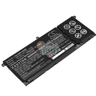 Nešiojamo kompiuterio baterija DELL H5CKD 51.75Wh/ 3450mAh +++ TOP Balansas Nešiojamo kompiuterio baterija DELL H5CKD 51.75Wh/ 3450mAh +++ TOP Balansas