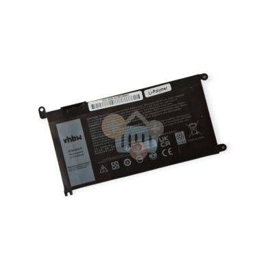 Nešiojamo kompiuterio baterija DELL WDX0R, 41.61Wh +++ TOP Efektyvumas Nešiojamo kompiuterio baterija DELL WDX0R, 41.61Wh +++ TOP Efektyvumas