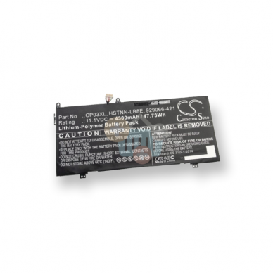 Nešiojamo kompiuterio baterija HP CP03XL, 4300mAh +++ TOP Balansas Nešiojamo kompiuterio baterija HP CP03XL, 4300mAh +++ TOP Balansas