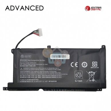 Nešiojamo kompiuterio baterija HP PG03XL, 4150mAh/ 47Wh +++ TOP Balansas Nešiojamo kompiuterio baterija HP PG03XL, 4150mAh/ 47Wh +++ TOP Balansas