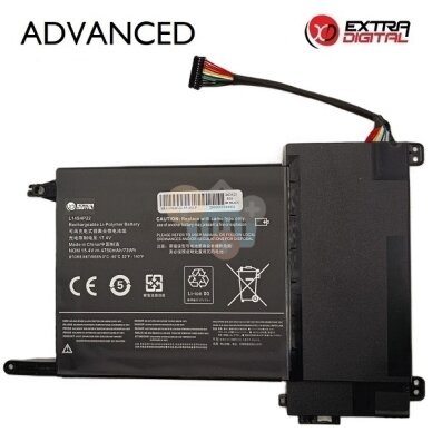 Nešiojamo kompiuterio baterija Lenovo IdeaPad Y700-15ISK / Y700-17ISK / Y700-15ACZ L14S4P22 4750mAh 73Wh Nešiojamo kompiuterio baterija Lenovo IdeaPad Y700-15ISK / Y700-17ISK / Y700-15ACZ L14S4P22 4750mAh 73Wh