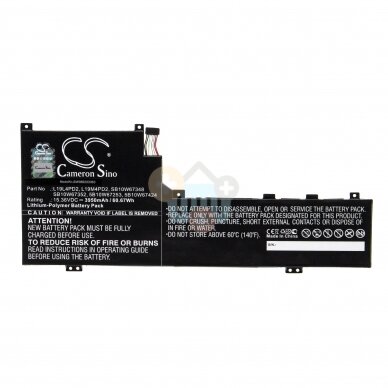 Nešiojamo kompiuterio baterija LENOVO L19M4PD2, 60.67Wh +++ TOP Balansas Nešiojamo kompiuterio baterija LENOVO L19M4PD2, 60.67Wh +++ TOP Balansas