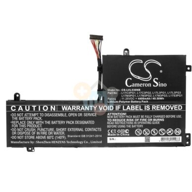 Nešiojamo kompiuterio baterija LENOVO L17C3PG2 49.50Wh +++ TOP Balansas Nešiojamo kompiuterio baterija LENOVO L17C3PG2 49.50Wh +++ TOP Balansas