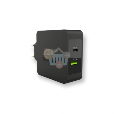 Nešiojamo kompiuterio įkroviklis USB-C 45W +++ TOP Mobilumas Nešiojamo kompiuterio įkroviklis USB-C 45W +++ TOP Mobilumas