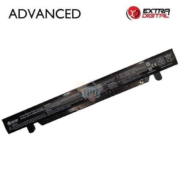 Nešiojamo kompiuterio baterija Asus GL552 / ZX50 A41N1424, 2600mAh, 39Wh Nešiojamo kompiuterio baterija Asus GL552 / ZX50 A41N1424, 2600mAh, 39Wh