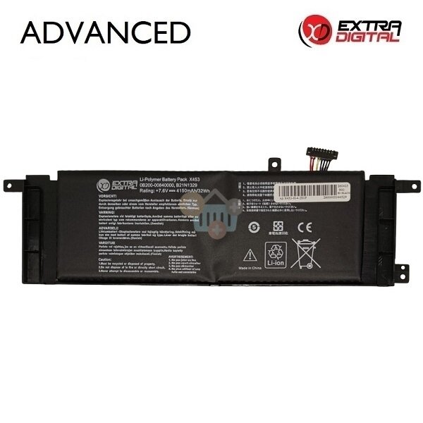 Nešiojamo kompiuterio baterija Asus X453 / X553 / F553 B21N1329, 4150mAh, 32Wh