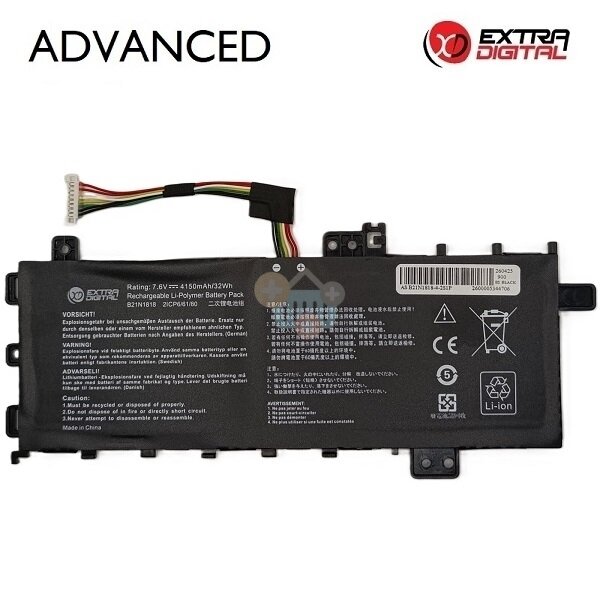 Nešiojamo kompiuterio baterija Asus VivoBook 14 F412 / X412 C21N1818-1, 4150mAh, 32Wh Nešiojamo kompiuterio baterija Asus VivoBook 14 F412 / X412 C21N1818-1, 4150mAh, 32Wh