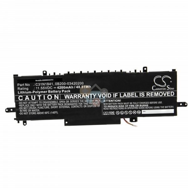 Nešiojamo kompiuterio baterija ASUS C31N1841, 48.51Wh/ 4200mAh +++ TOP Balansas Nešiojamo kompiuterio baterija ASUS C31N1841, 48.51Wh/ 4200mAh +++ TOP Balansas
