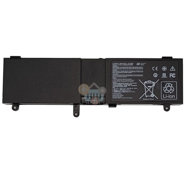 Nešiojamo kompiuterio baterija Asus N550 / ROG G550 C41-N550, 4000mAh, 59Wh Nešiojamo kompiuterio baterija Asus N550 / ROG G550 C41-N550, 4000mAh, 59Wh