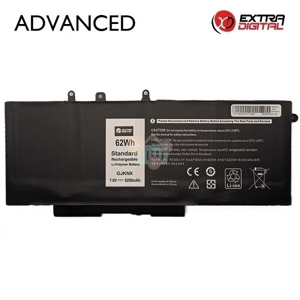 Nešiojamo kompiuterio baterija Dell Latitude 5480 / 5580 / 5490 / 5590 GJKNX, 8200mAh, 62Wh Nešiojamo kompiuterio baterija Dell Latitude 5480 / 5580 / 5490 / 5590 GJKNX, 8200mAh, 62Wh