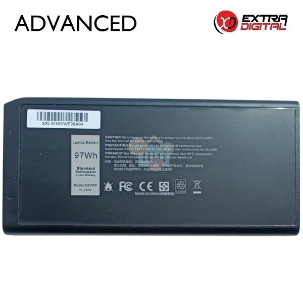 Nešiojamo kompiuterio baterija Dell Latitude Rugged 7404 / 5404 / 7204 X8VWF, 8550mAh, 97Wh