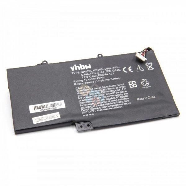 Nešiojamo kompiuterio baterija HP NP03XL, 3750mAh +++ TOP Efektyvumas Nešiojamo kompiuterio baterija HP NP03XL, 3750mAh +++ TOP Efektyvumas