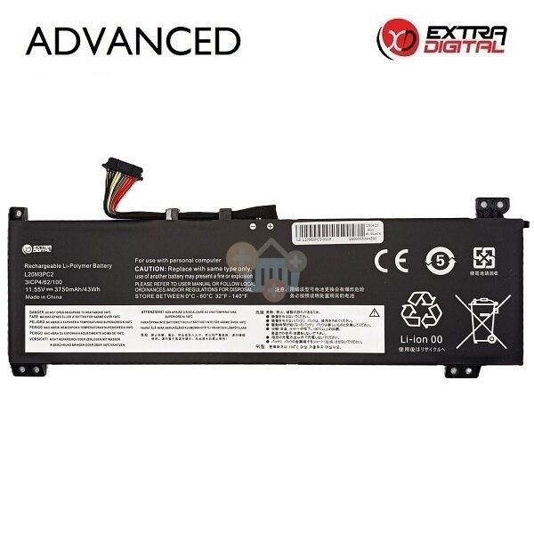 Nešiojamo kompiuterio baterija Lenovo IdeaPad Gaming 3 15ACH6 / 15IHU6 L20M3PC2 3750mAh 43Wh
