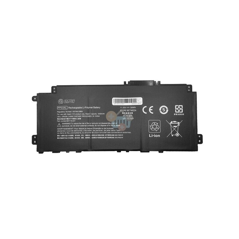 Nešiojamo kompiuterio baterija HP PP03XL, 3400mAh +++ TOP Balansas Nešiojamo kompiuterio baterija HP PP03XL, 3400mAh +++ TOP Balansas