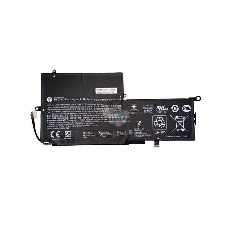 Nešiojamo kompiuterio baterija HP PK03XL, 56 Wh/ 4913mAh +++ TOP Saugumas