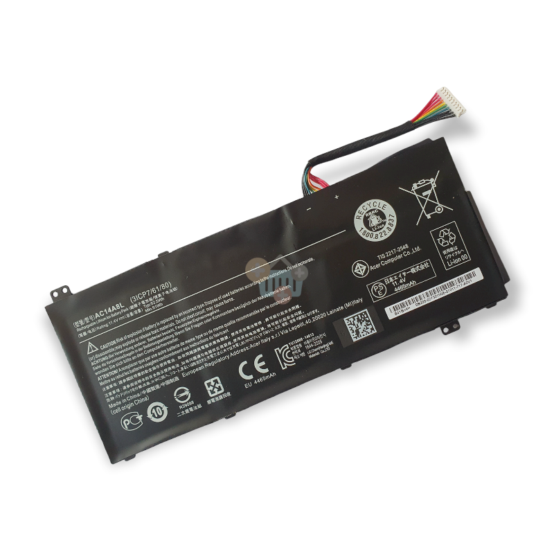 Nešiojamo kompiuterio baterija ACER AC14A8L, 4465mAh/ 51Wh +++ TOP Saugumas Nešiojamo kompiuterio baterija ACER AC14A8L, 4465mAh/ 51Wh +++ TOP Saugumas