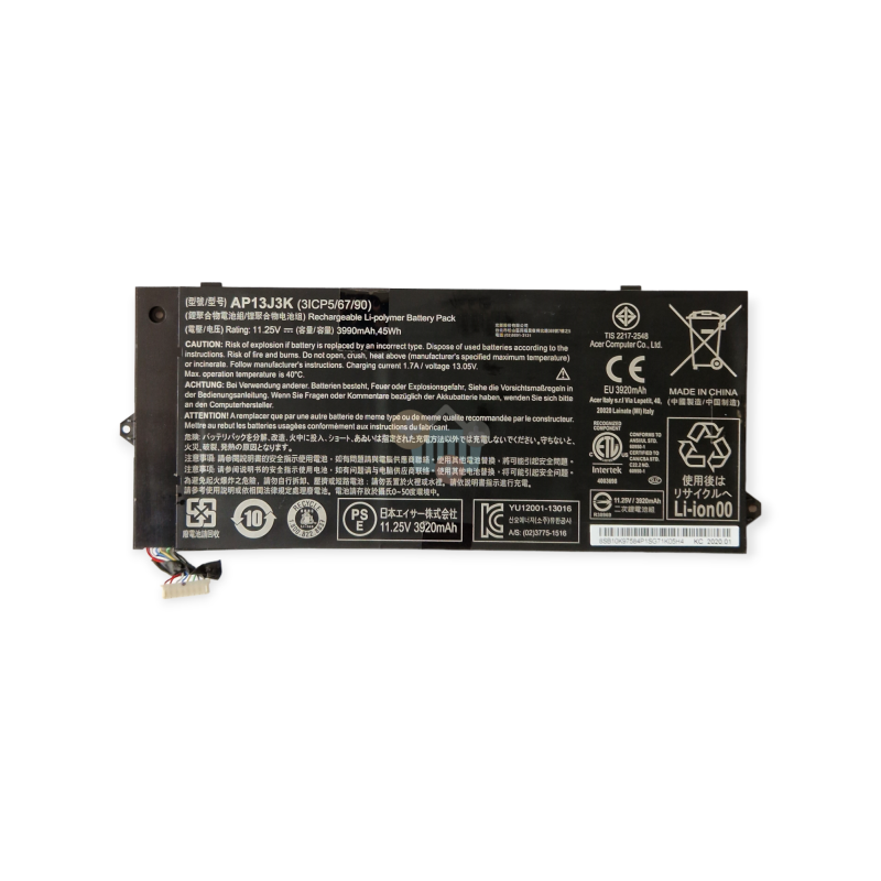 Nešiojamo kompiuterio baterija ACER AP13J3K, 45Wh +++ TOP Saugumas
