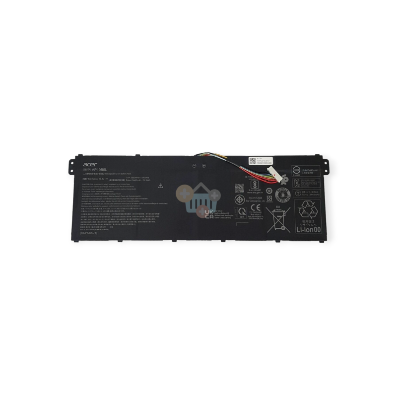 Nešiojamo kompiuterio baterija ACER AP19B5L, 3550mAh +++ TOP Saugumas Nešiojamo kompiuterio baterija ACER AP19B5L, 3550mAh +++ TOP Saugumas
