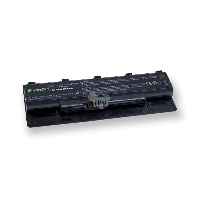 Nešiojamo kompiuterio baterija ASUS A32-N56, 6600mAh +++ TOP Mobilumas