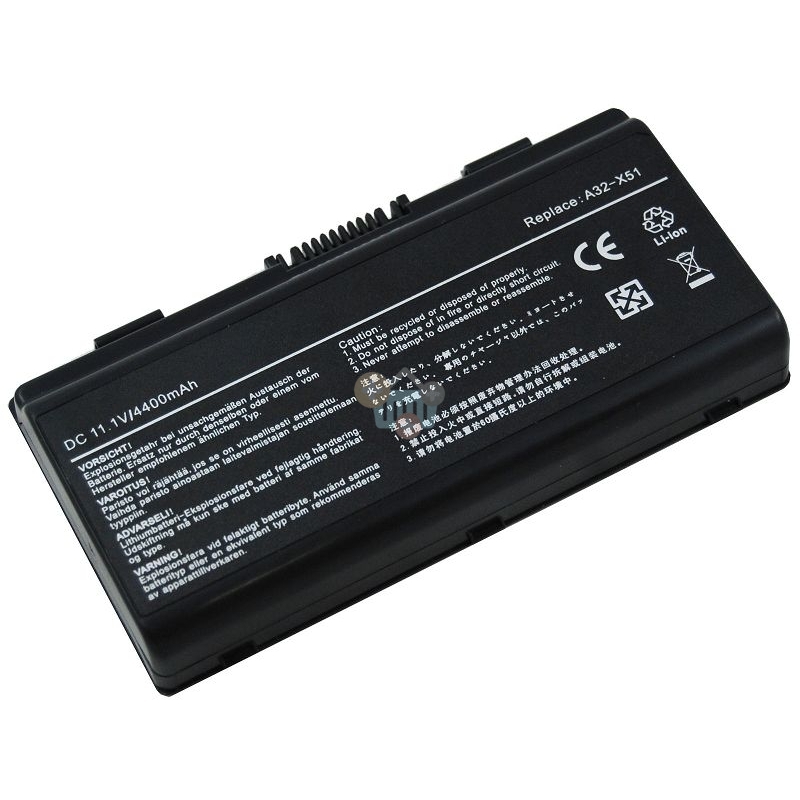 Nešiojamo kompiuterio baterija ASUS A32-X51, 4400mAh Nešiojamo kompiuterio baterija ASUS A32-X51, 4400mAh