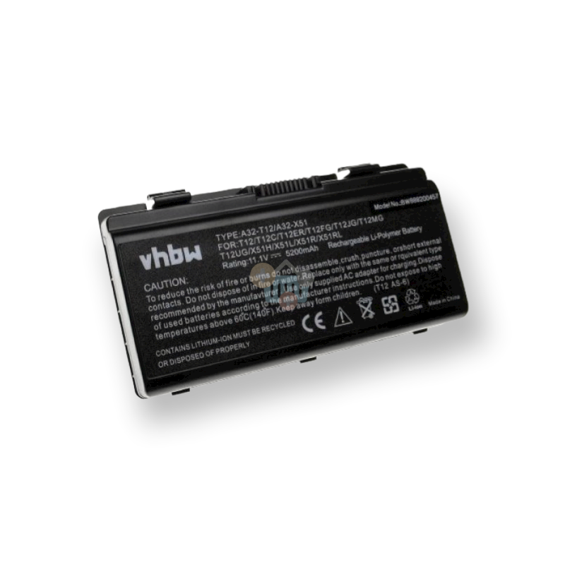 Nešiojamo kompiuterio baterija ASUS A32-X51, 5200mAh +++ TOP Efektyvumas