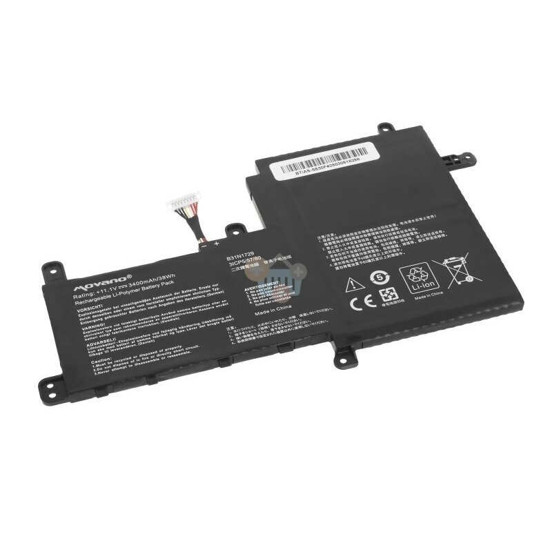 Nešiojamo kompiuterio baterija ASUS B31N1729, 3400mAh/ 38Wh +++ TOP Kaina Nešiojamo kompiuterio baterija ASUS B31N1729, 3400mAh/ 38Wh +++ TOP Kaina