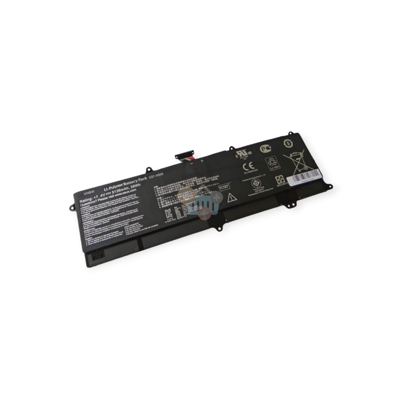 Nešiojamo kompiuterio baterija ASUS C21-X202, 37.74Wh +++ TOP Efektyvumas