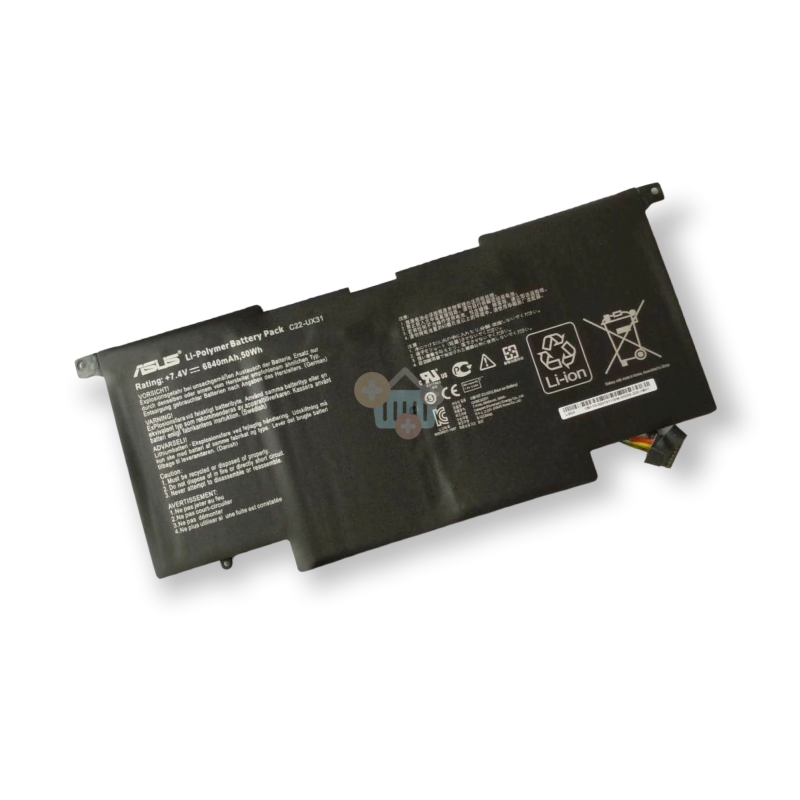 Nešiojamo kompiuterio baterija ASUS C22-UX31, 50Wh +++ TOP Saugumas Nešiojamo kompiuterio baterija ASUS C22-UX31, 50Wh +++ TOP Saugumas