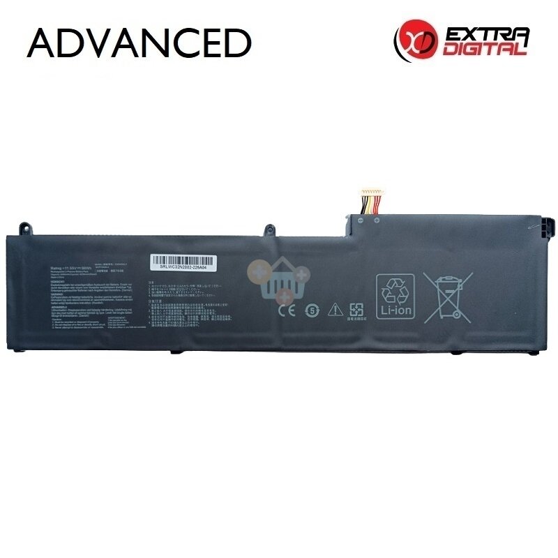 Nešiojamo kompiuterio baterija Asus ZenBook Pro 15 UX535 / UX564 C32N2002, 8230mAh, 96Wh Nešiojamo kompiuterio baterija Asus ZenBook Pro 15 UX535 / UX564 C32N2002, 8230mAh, 96Wh