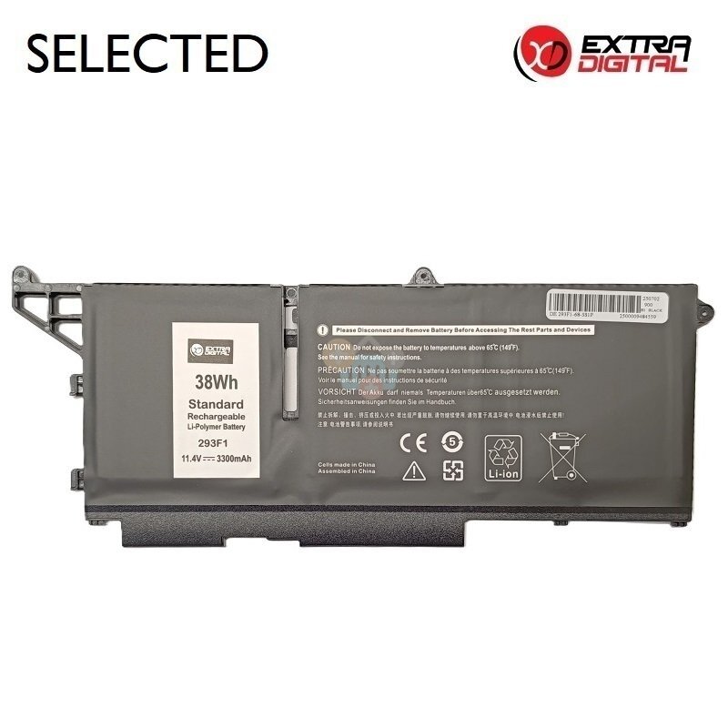 Nešiojamo kompiuterio baterija Dell Latitude 5330 / 5430 / 5530 293F1, 3300mAh, 38Wh Nešiojamo kompiuterio baterija Dell Latitude 5330 / 5430 / 5530 293F1, 3300mAh, 38Wh