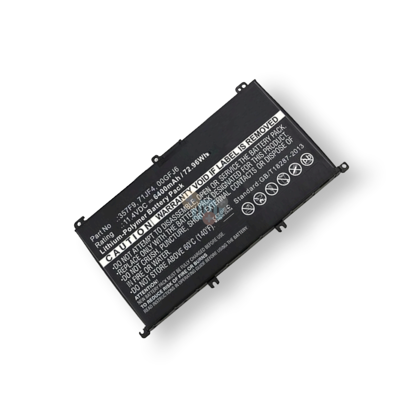 Nešiojamo kompiuterio baterija DELL 357F9, 6400mAh/ 73Wh +++ TOP Efektyvumas Nešiojamo kompiuterio baterija DELL 357F9, 6400mAh/ 73Wh +++ TOP Efektyvumas
