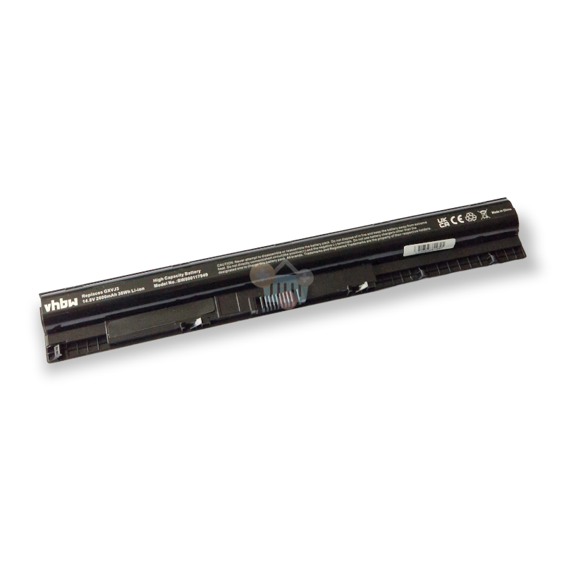 Nešiojamo kompiuterio baterija DELL M5Y1K, 2600mAh +++ TOP Efektyvumas Nešiojamo kompiuterio baterija DELL M5Y1K, 2600mAh +++ TOP Efektyvumas