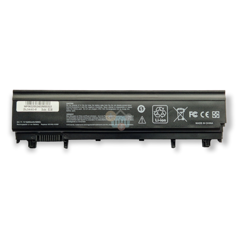 Nešiojamo kompiuterio baterija DELL N5YH9, 5200mAh +++ TOP Efektyvumas