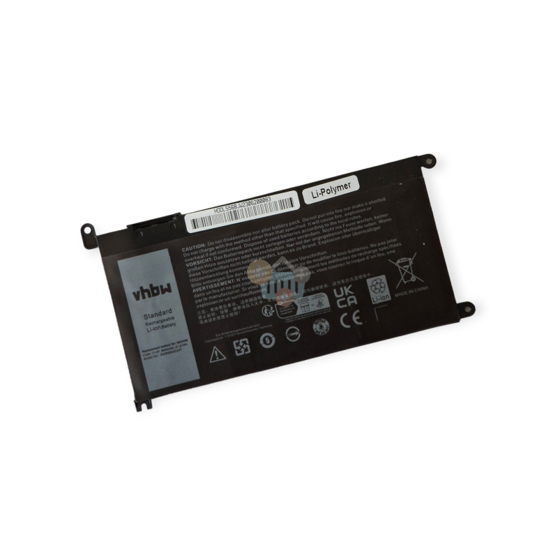 Nešiojamo kompiuterio baterija DELL WDX0R, 41.61Wh +++ TOP Efektyvumas Nešiojamo kompiuterio baterija DELL WDX0R, 41.61Wh +++ TOP Efektyvumas