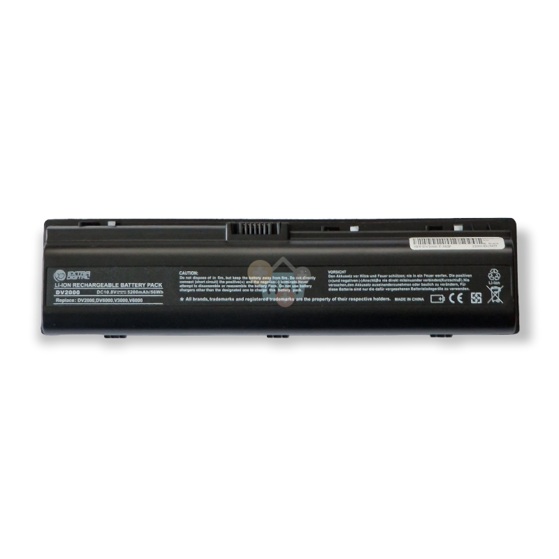 Nešiojamo kompiuterio baterija HP EV088AA, 5200mAh +++ TOP Efektyvumas Nešiojamo kompiuterio baterija HP EV088AA, 5200mAh +++ TOP Efektyvumas