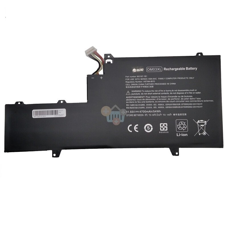 Nešiojamo kompiuterio baterija HP OM03XL, 54 Wh/4700mAh +++ TOP Balansas Nešiojamo kompiuterio baterija HP OM03XL, 54 Wh/4700mAh +++ TOP Balansas